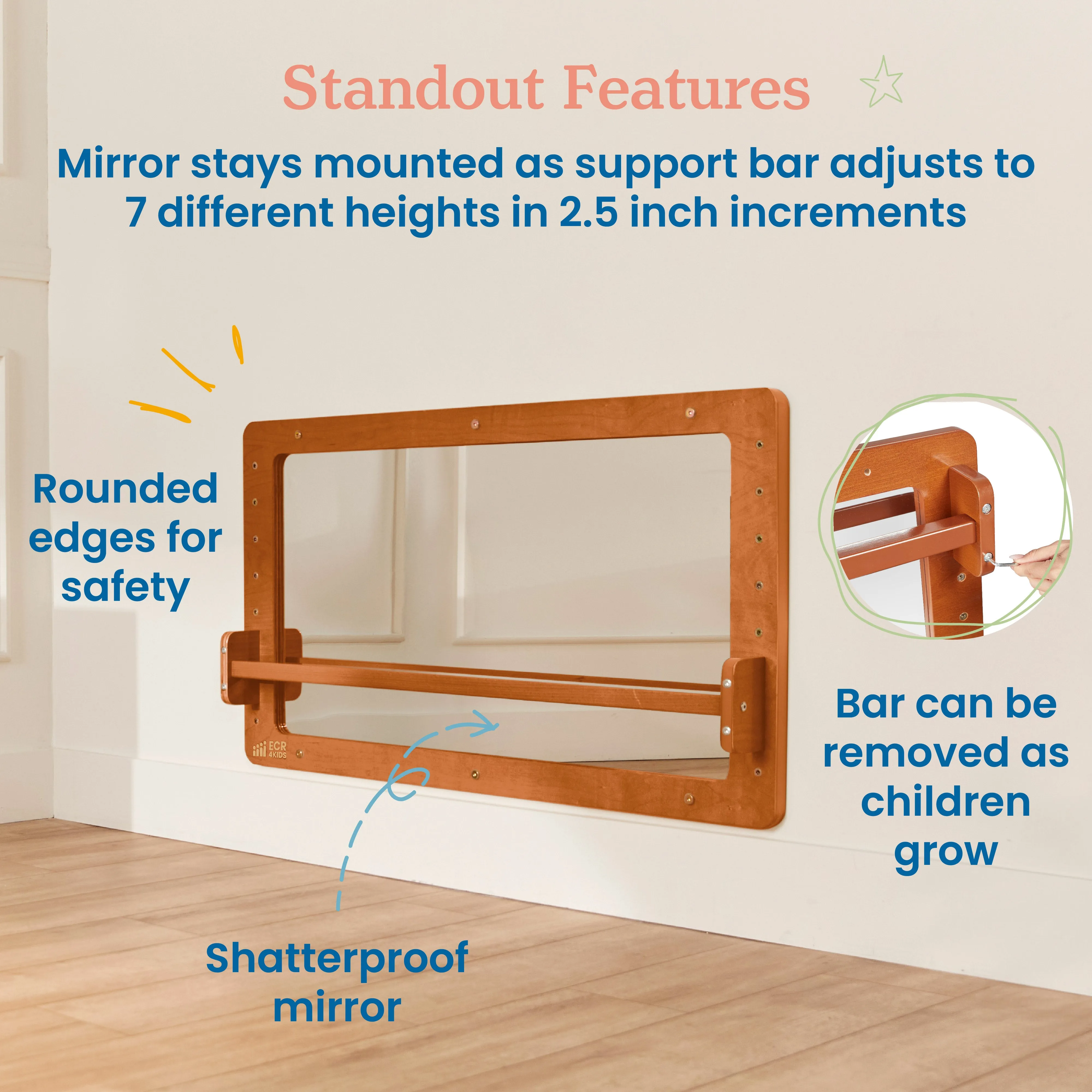 Wall-Mounted Coordination Mirror, Balance Mirror