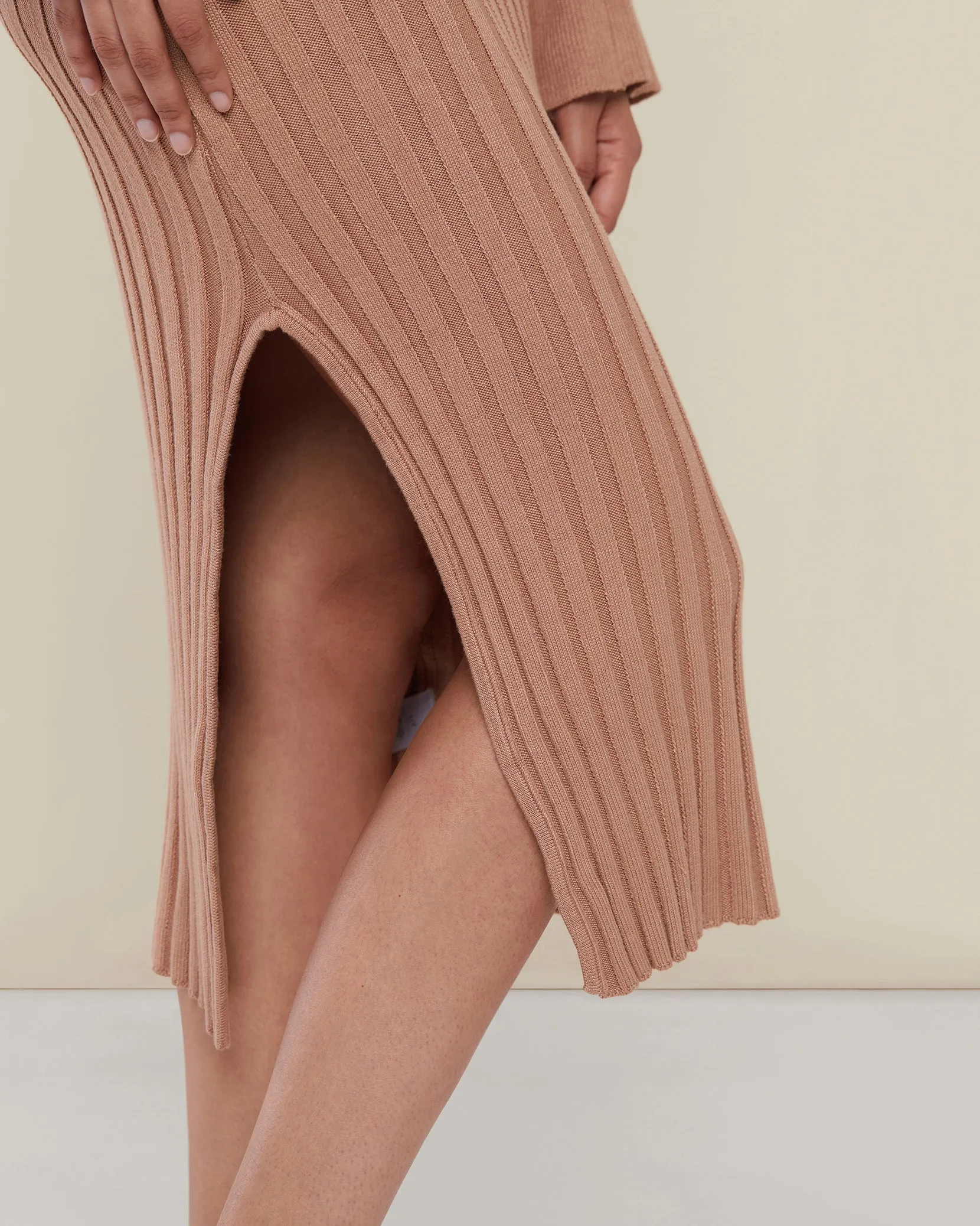 Wide Rib Sweater Dress