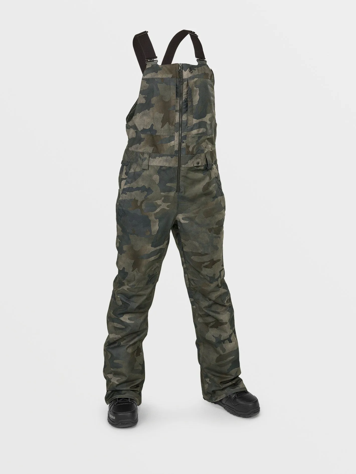 Womens Swift Bib Overalls - Cloudwash Camo