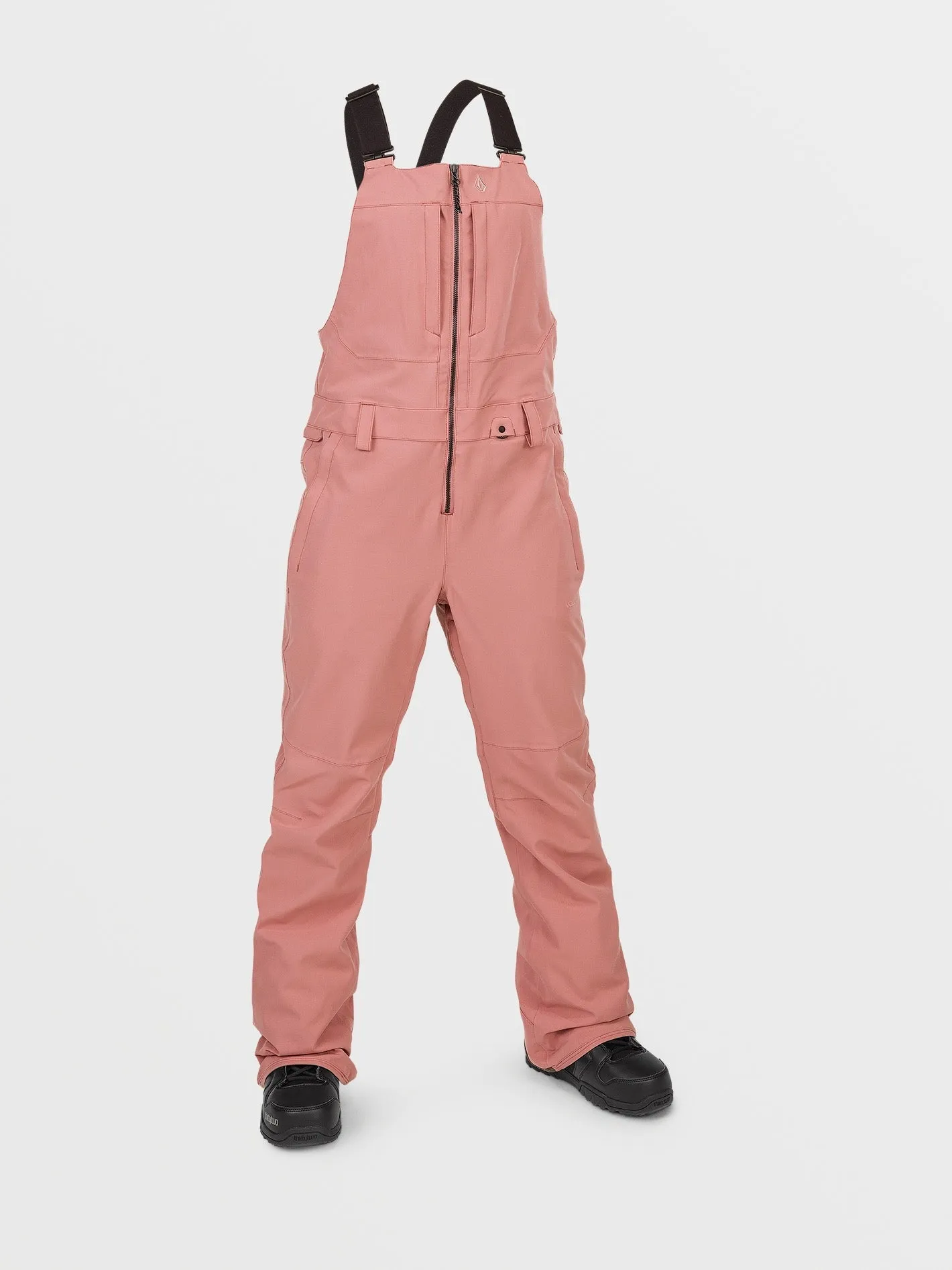 Womens Swift Bib Overalls - Earth Pink