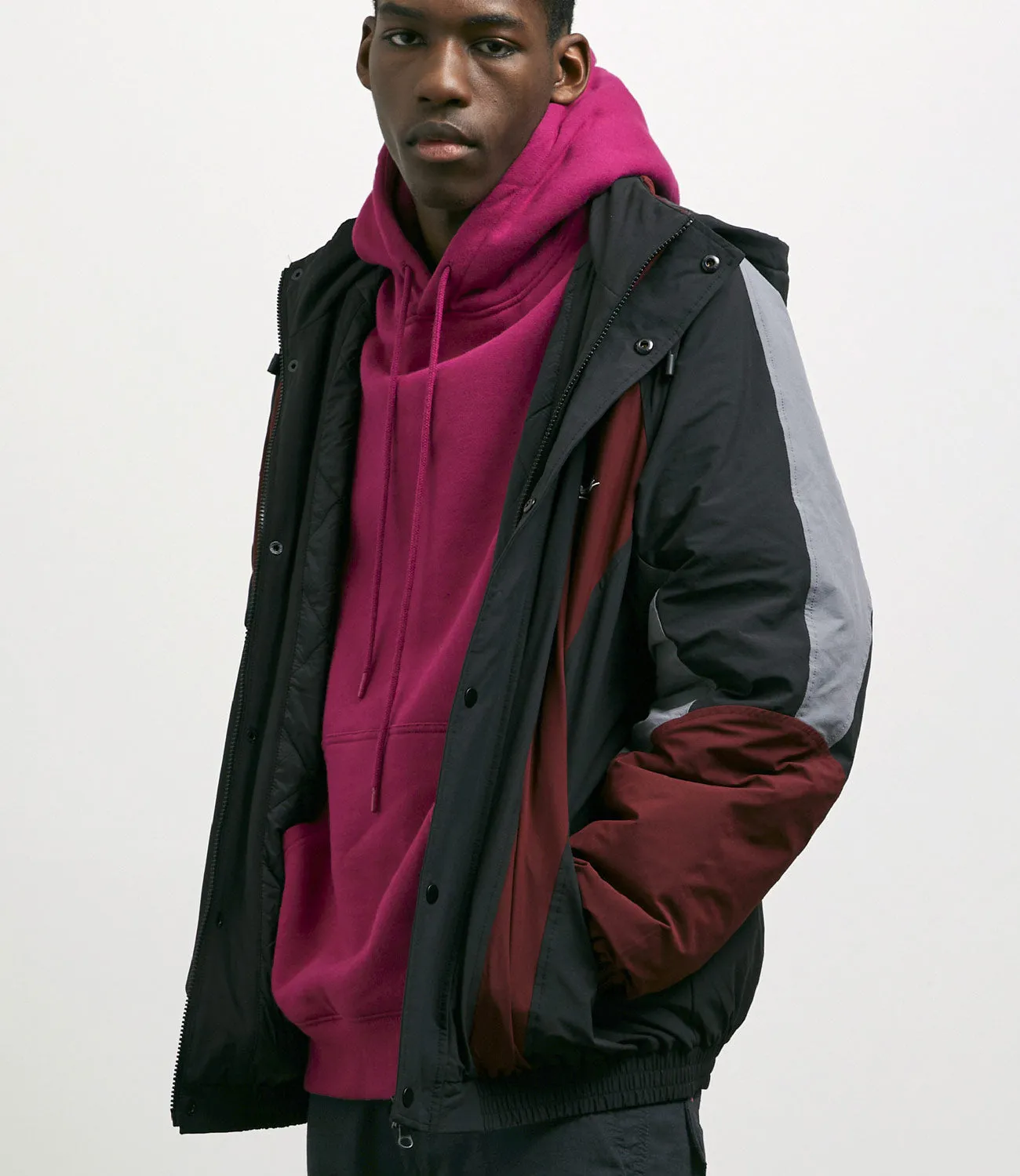 Yardsale Genesis Jacket - Burgundy / Black / Grey