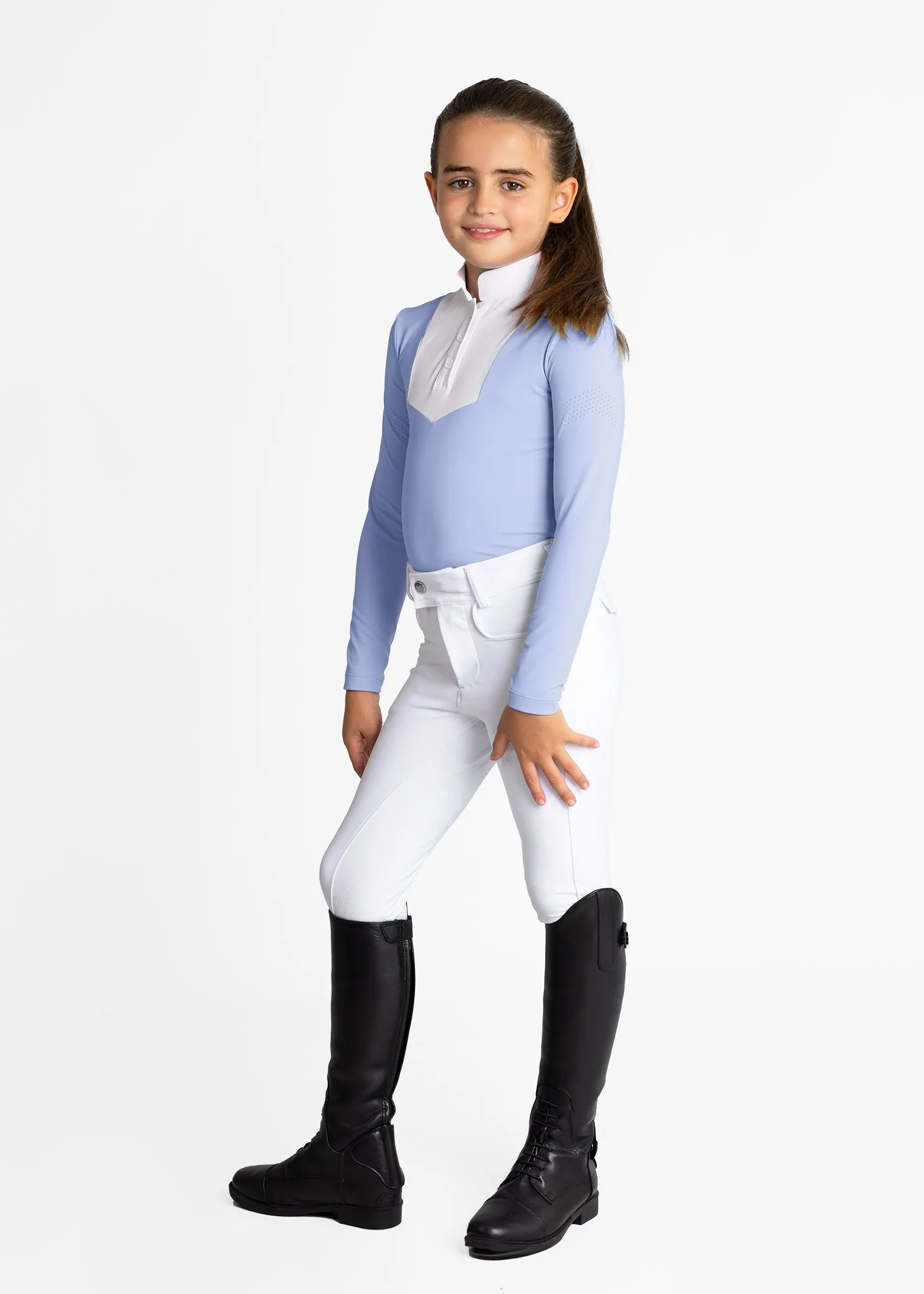 YR Sienna Long Sleeve Show Shirt (Iris Blue)