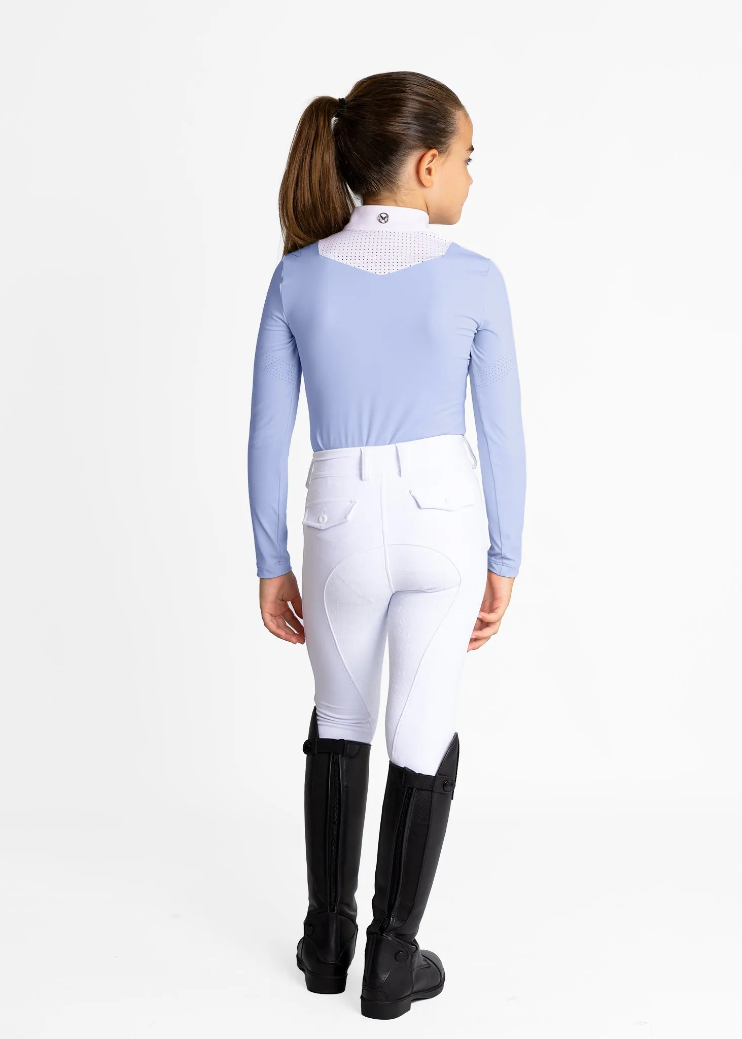 YR Sienna Long Sleeve Show Shirt (Iris Blue)